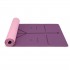 Kono TPE Non-slip Classic Yoga Mat - Purple And Pink